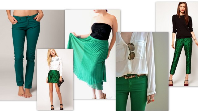 Emerald green pants