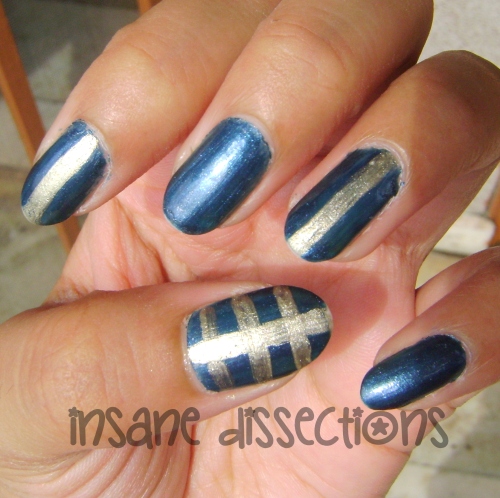 blue golden nail art-3