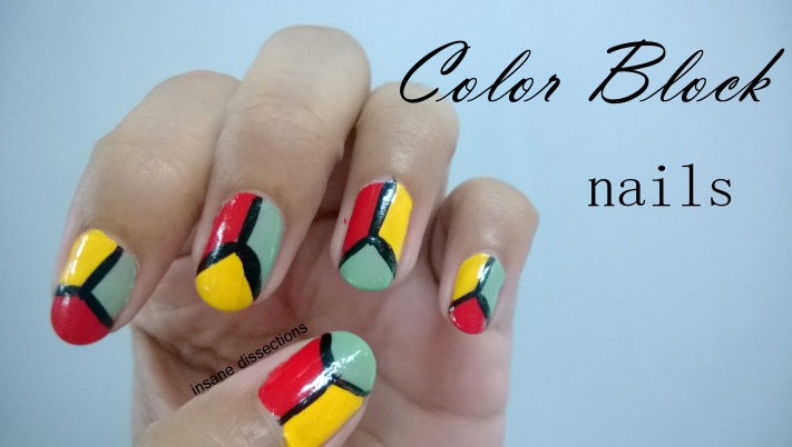 colorful nail art