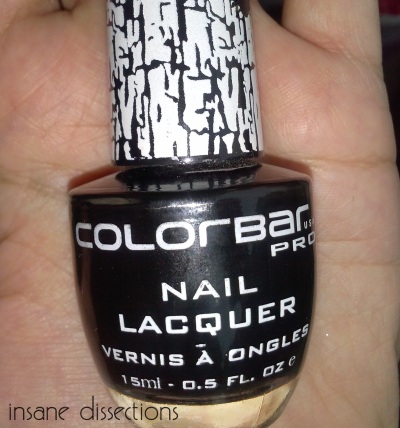 colorbar black crackle nail polish