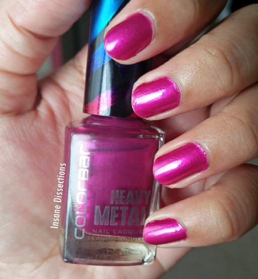Colorbar heavy metal nail polish pink topaz